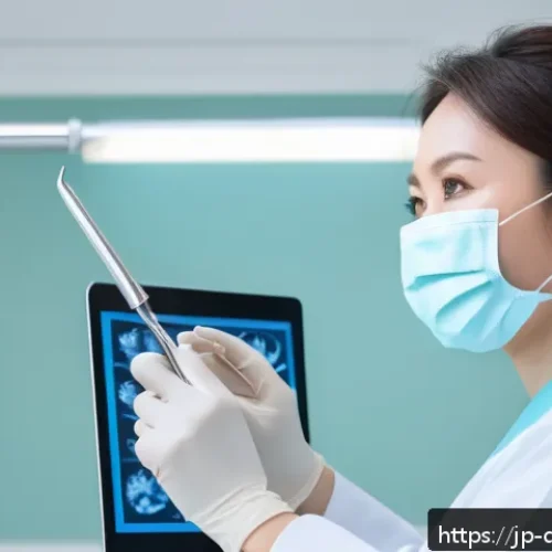 치과위생사 실기시험 준비 체크리스트 - A focused Japanese dental hygienist student practicing scaling techniques in a bright clinical train...
